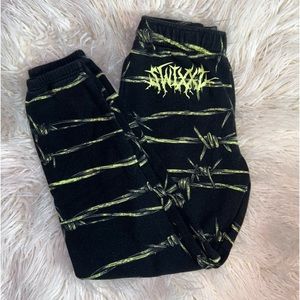 SWIXXZ - Entangled Black & Green Jogger Sweatpants